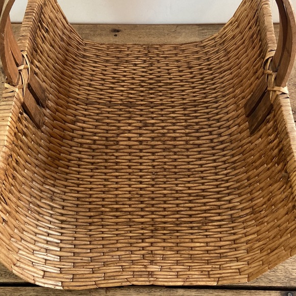 Vintage Wicker Gathering Basket